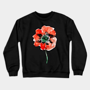 Poppy flower Crewneck Sweatshirt